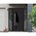 VDomDoors Deux 80 in. Steel and Aluminum 2 -Lite Front Entry Door
